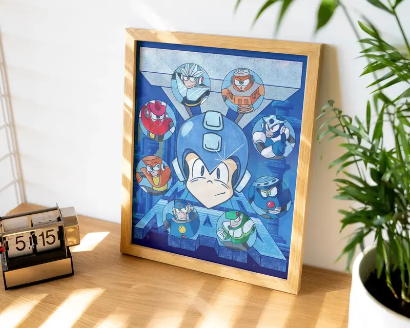 Mega Man III fan art — drawn by Matt, 2024