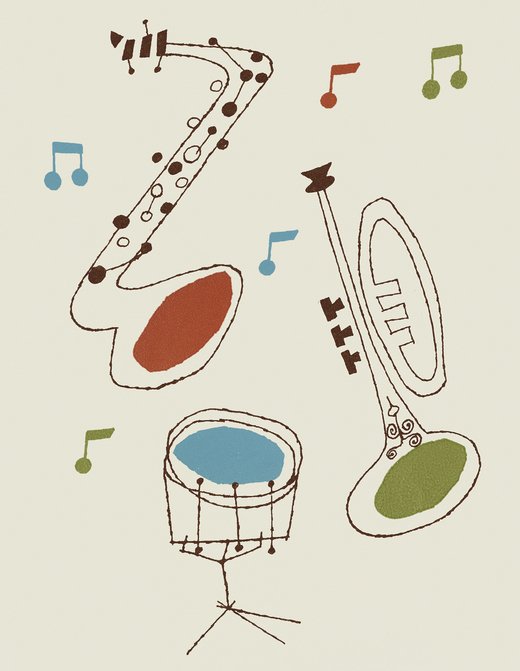 Jazz musicians on stage