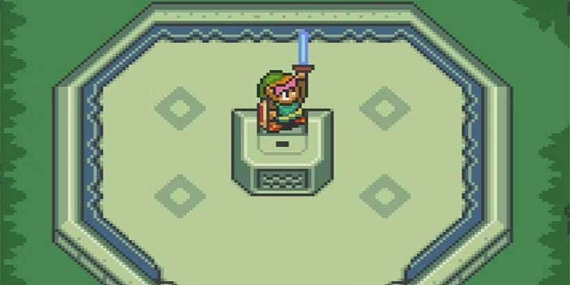The Master Sword in its pedestal